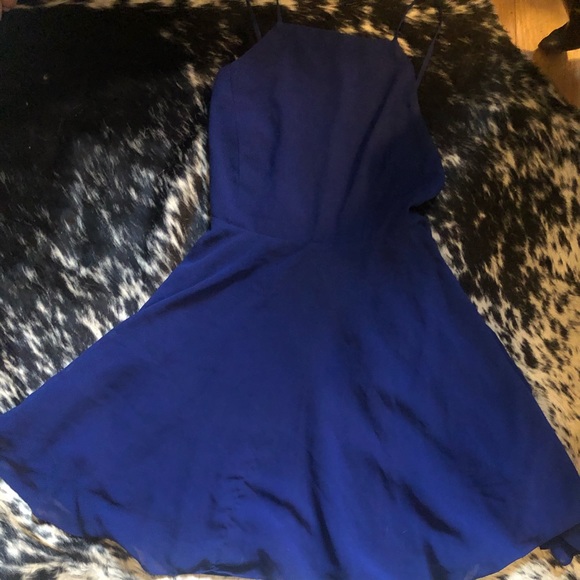 Silence + Noise Blue Apron Dress - Picture 4 of 4